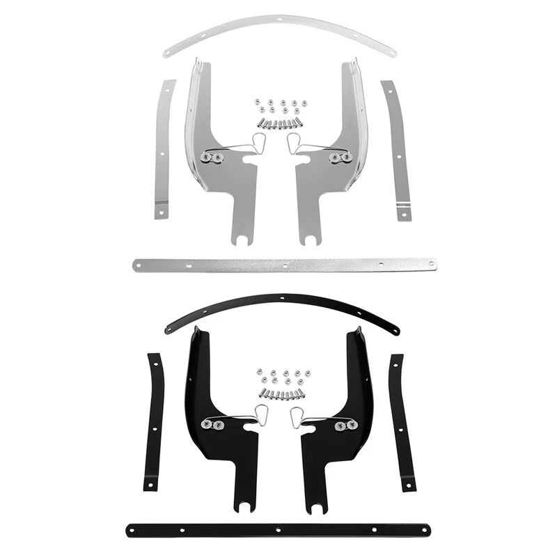 Windshield Bracket Mount for Harley Touring Road King (1994–2025) Black/Chrome