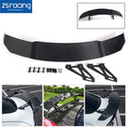 Adjustable Carbon Fiber Rear Trunk Spoiler for Universal Fit