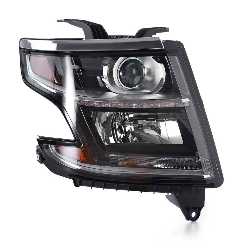Halogen Headlight Set for Chevy Suburban/Tahoe (2015–2017) Left+Right Pair