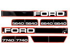 Cap Sticker Set for Ford 5640 6640 7740 Tractors