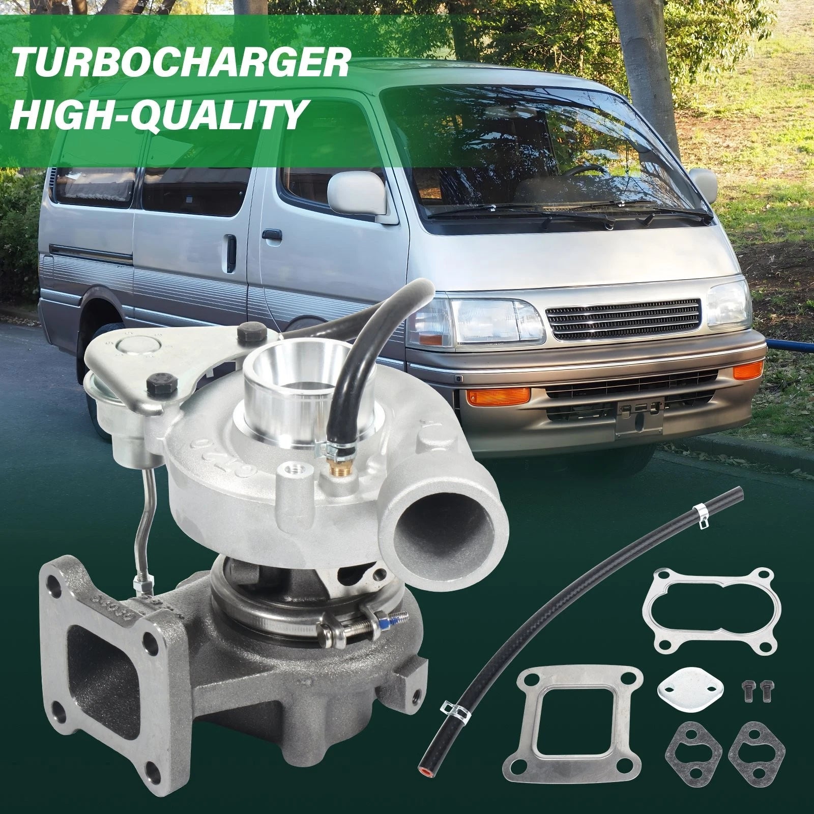 Turbocharger for Toyota Land Cruiser 2.4L (1987) 17201-54060 270 Degrees