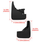 Set of 4 Mud Flaps Splash Guards for Ford Bronco (2021–2024)