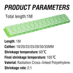 Heat Shrink Sleeve for Fishing Rod 18mm to 35mm Luminous Anti Slip Grip