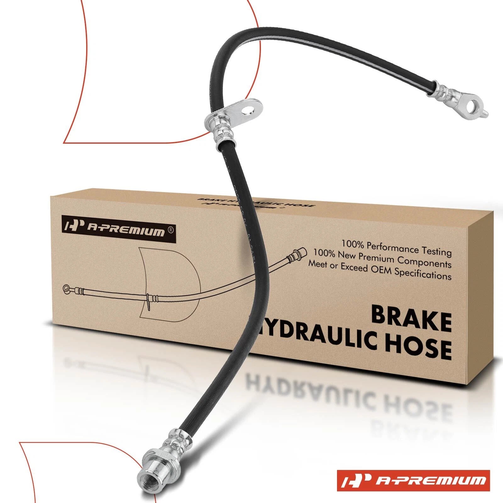 Front Left Brake Hydraulic Hose for Toyota Corolla, Matrix, Vibe (2003-2008)