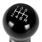 Shift Knob for Universal Applications - Black Teardrop Shape with Adapters