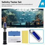 Salinity Refractometer Meter for Aquarium Sea Salt Water Tester (0-100%)