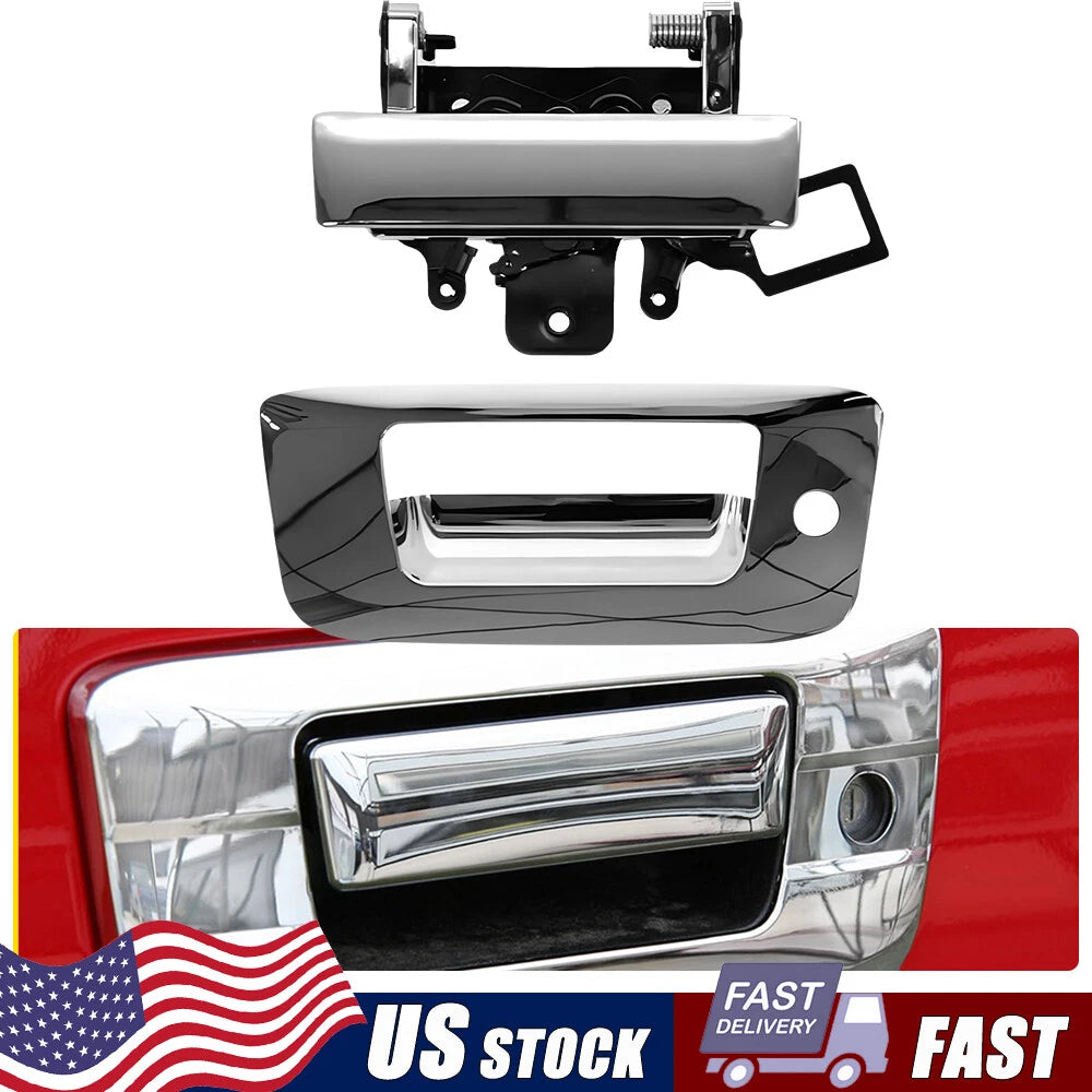 Rear Latch Tail Gate Handle & Bezel Trims for GMC Sierra 2500HD 3500HD (2007–2014)