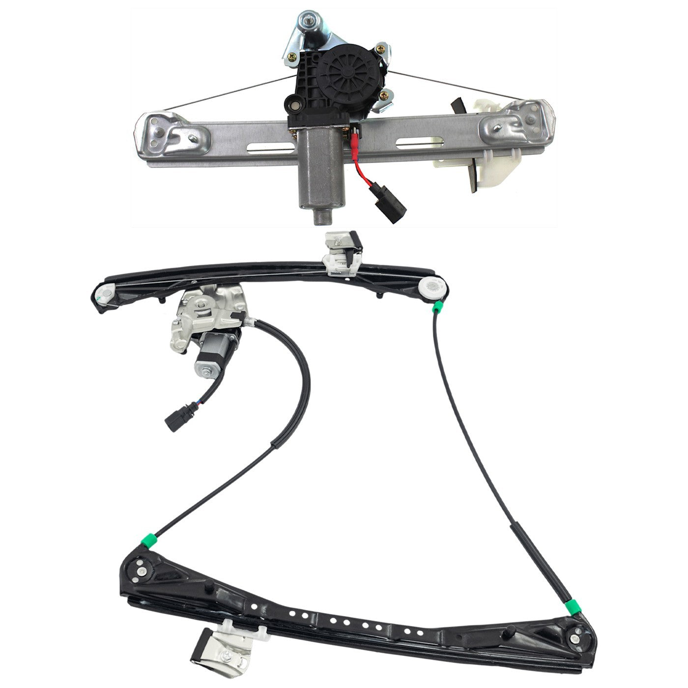 Set of 2 Window Regulators for LS (Front & Rear, Left Side)