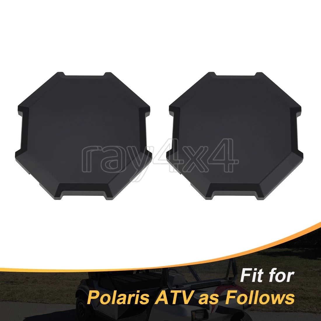 2X Center Wheel Hub Caps for Polaris Sportsman XP 1000/Touring XP 1000 (2017–2024)
