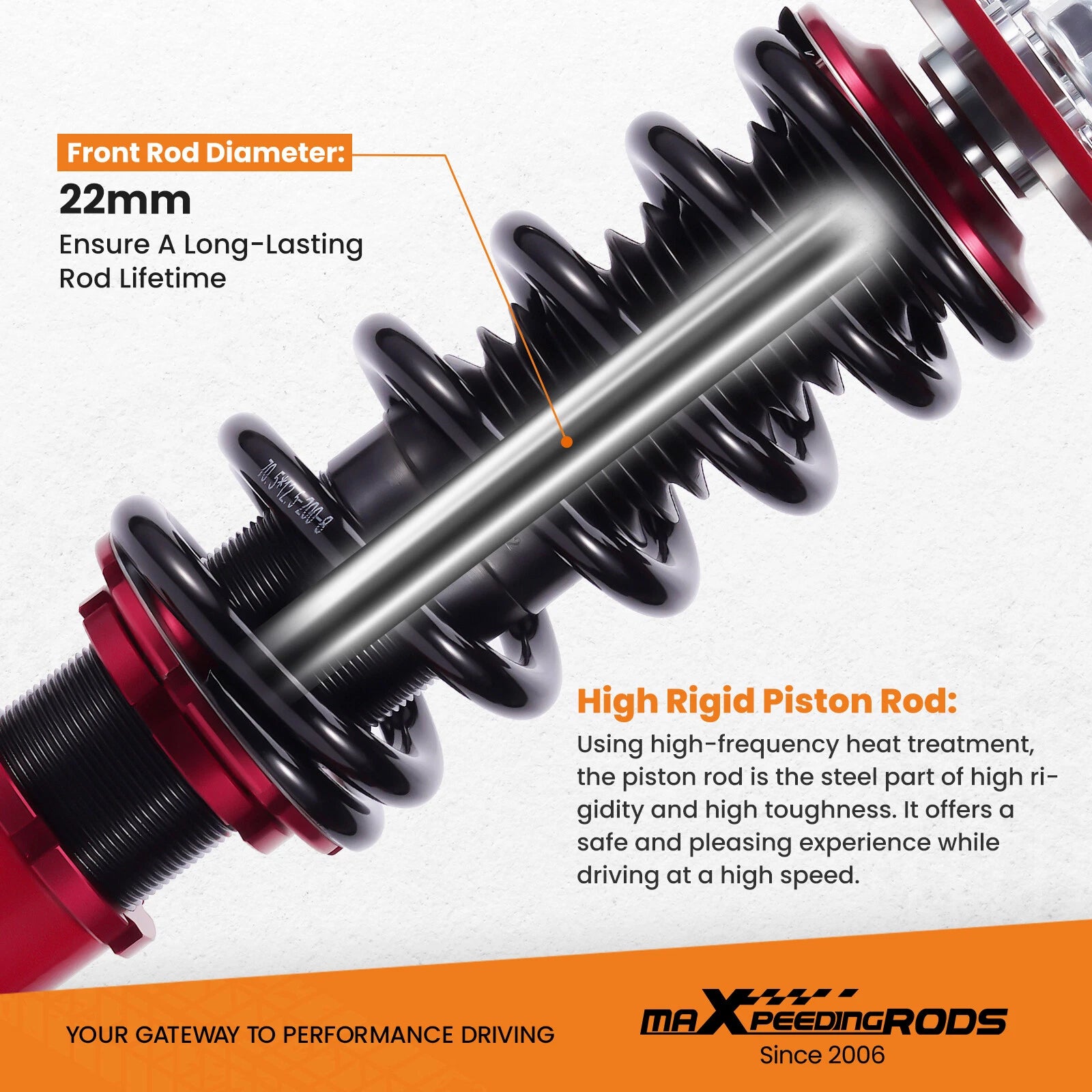 Coilovers Suspension Kit for Hyundai Veloster (2013–2015) Adjustable Height