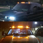 Set of 4 Amber LED Roof Cab Marker Lights for Chevy GMC 2500HD 3500HD (2007–2021)