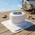 RV Roof Solar Mushroom Vent Fan for Campers Boats (178x92mm)