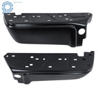 Set of 2 Black Rear Step Bumpers for Ford F250 F350 (2008–2016)