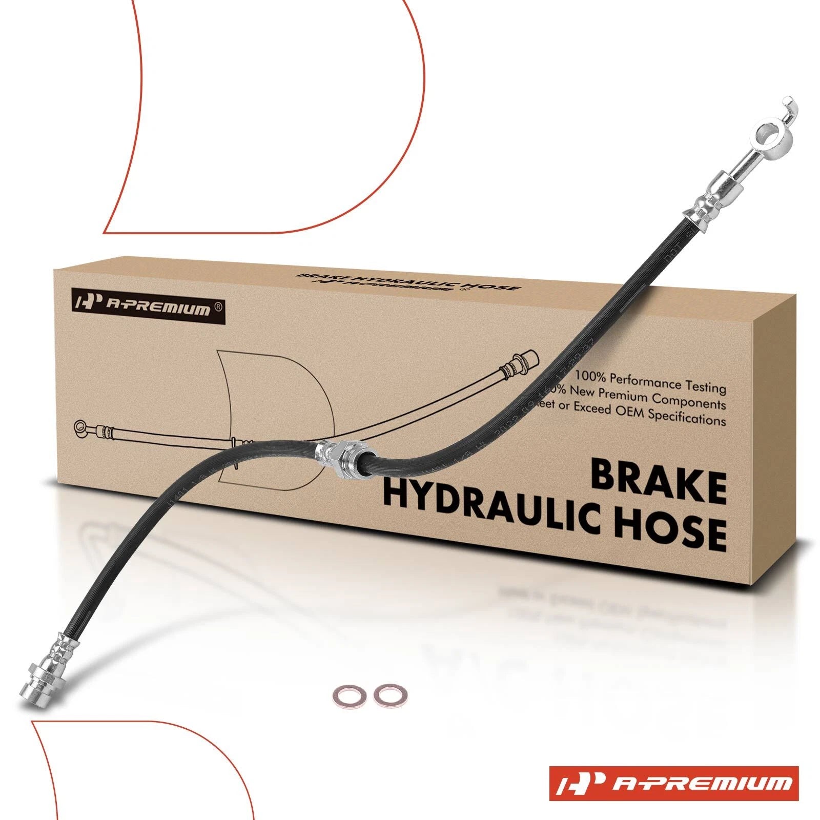 Rear Brake Hydraulic Hose for Kia Sephia, Spectra (2000–2004)
