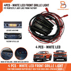 4PCS White LED Front Grille Lights for Ford Ranger Raptor (2022-2025)