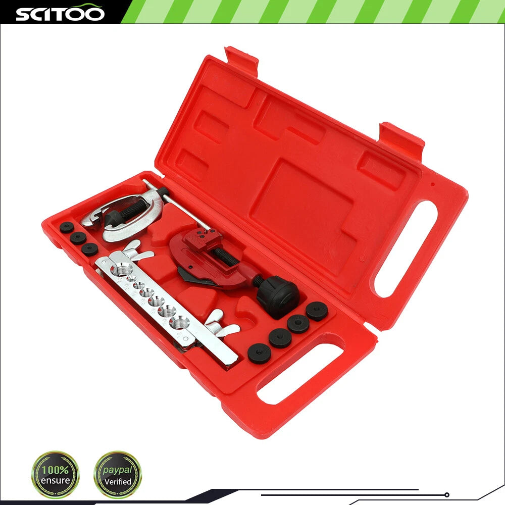 Set of 7 Double Flare Flaring Tools for Brake Lines and AC Lines