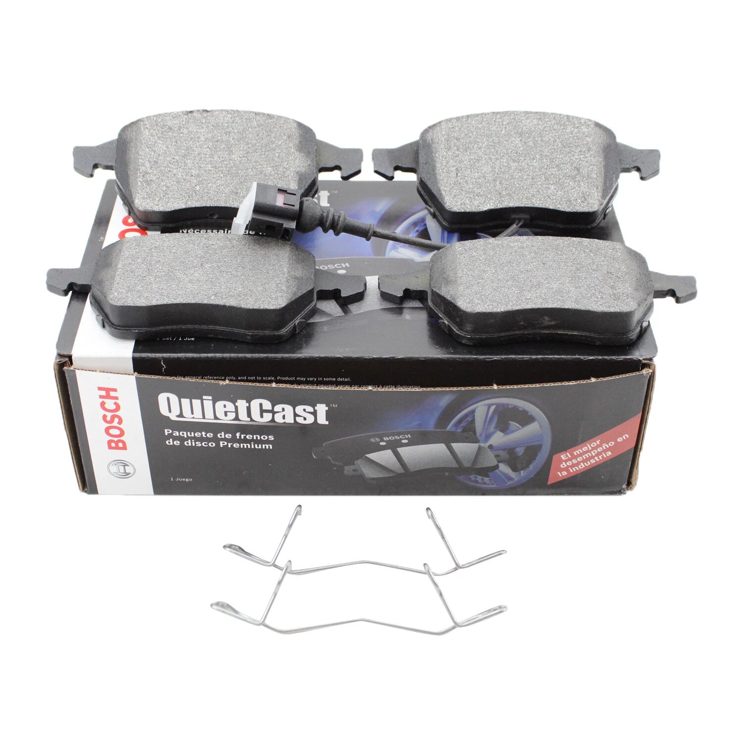 Front QuietCast Ceramic Brake Pads for Bosch (BC687A)
