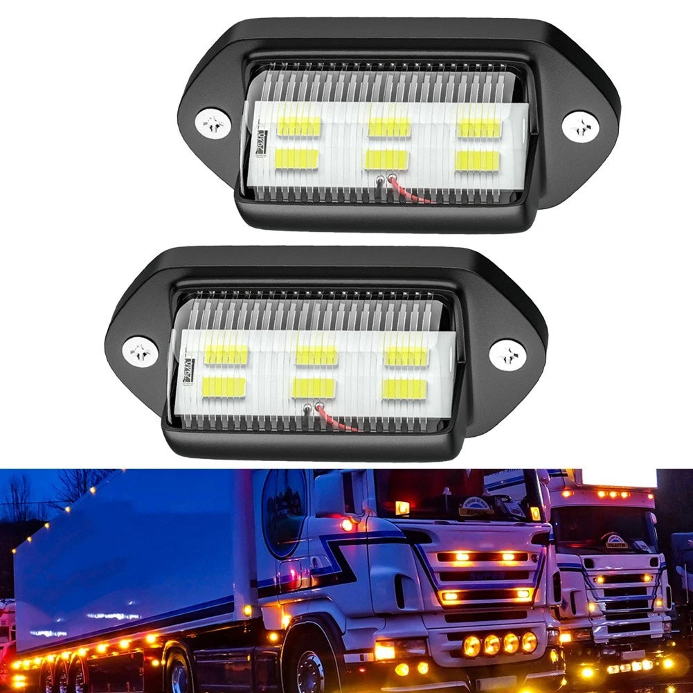 LED License Plate Lamp 6SMD for Cars RVs Trucks (Waterproof)