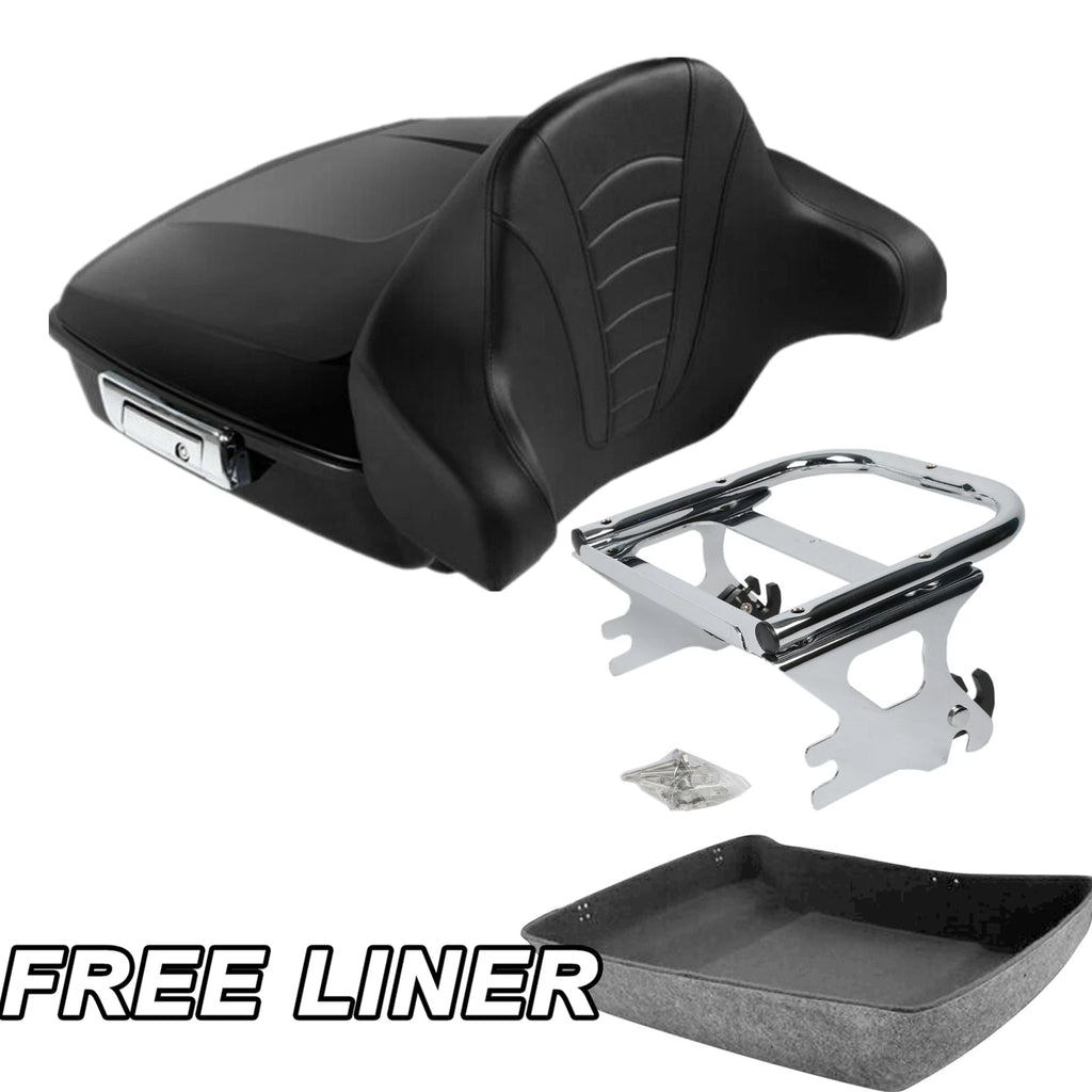 Matte Chopped Trunk Pad Mount Rack for Harley Electra Glide (1997–2008)