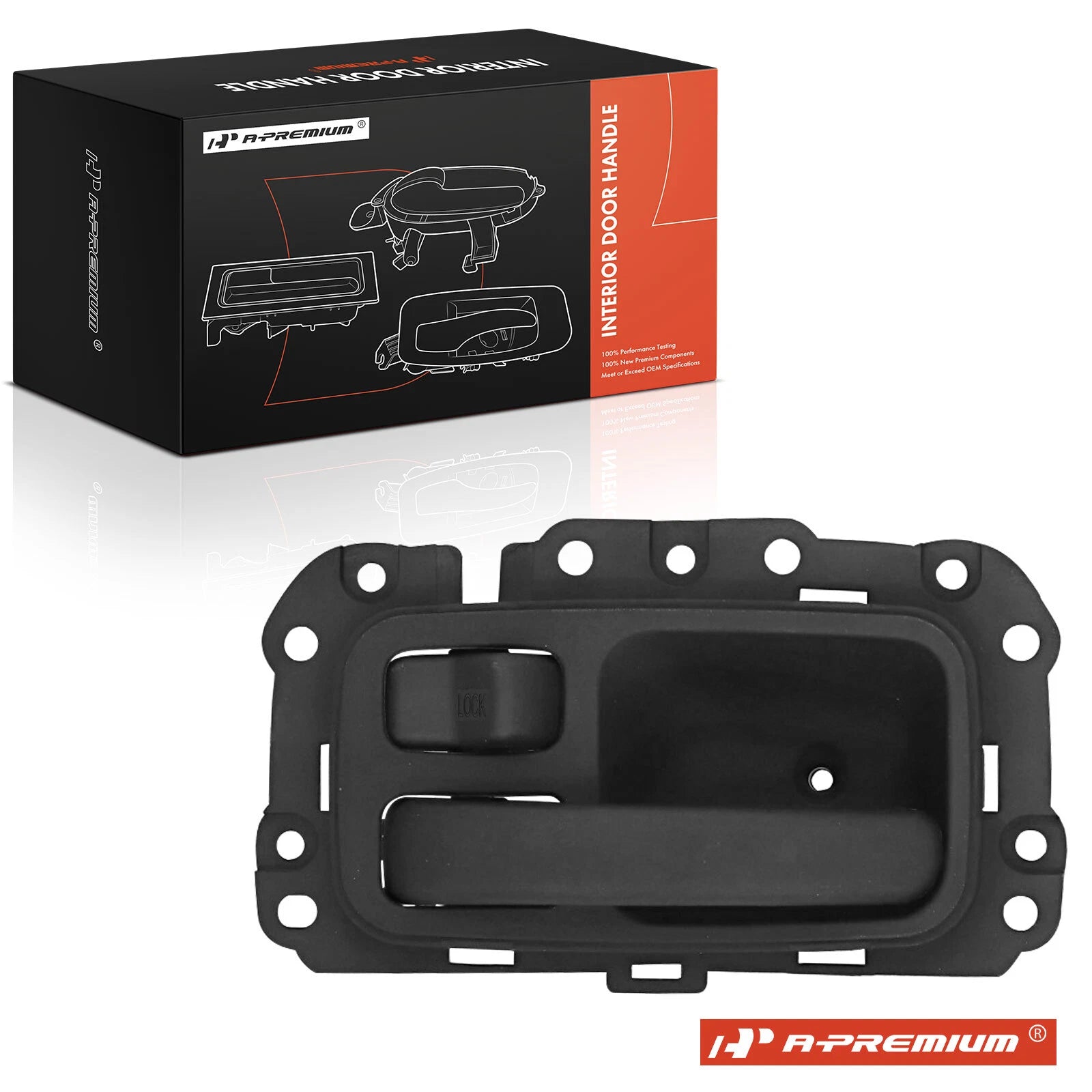 Left Black Interior Door Handle for Jeep Cherokee (1997–2001)