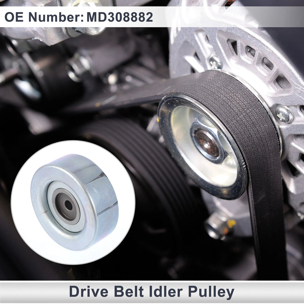 Drive Belt Idler Pulley for Hyundai Sonata (1990–1998) Kia No.MD308882 1 Pc