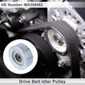 Drive Belt Idler Pulley for Hyundai Sonata (1990–1998) Kia No.MD308882 1 Pc