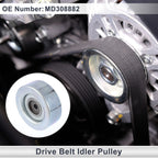 Drive Belt Idler Pulley for Hyundai Sonata (1990–1998) Kia No.MD308882 1 Pc