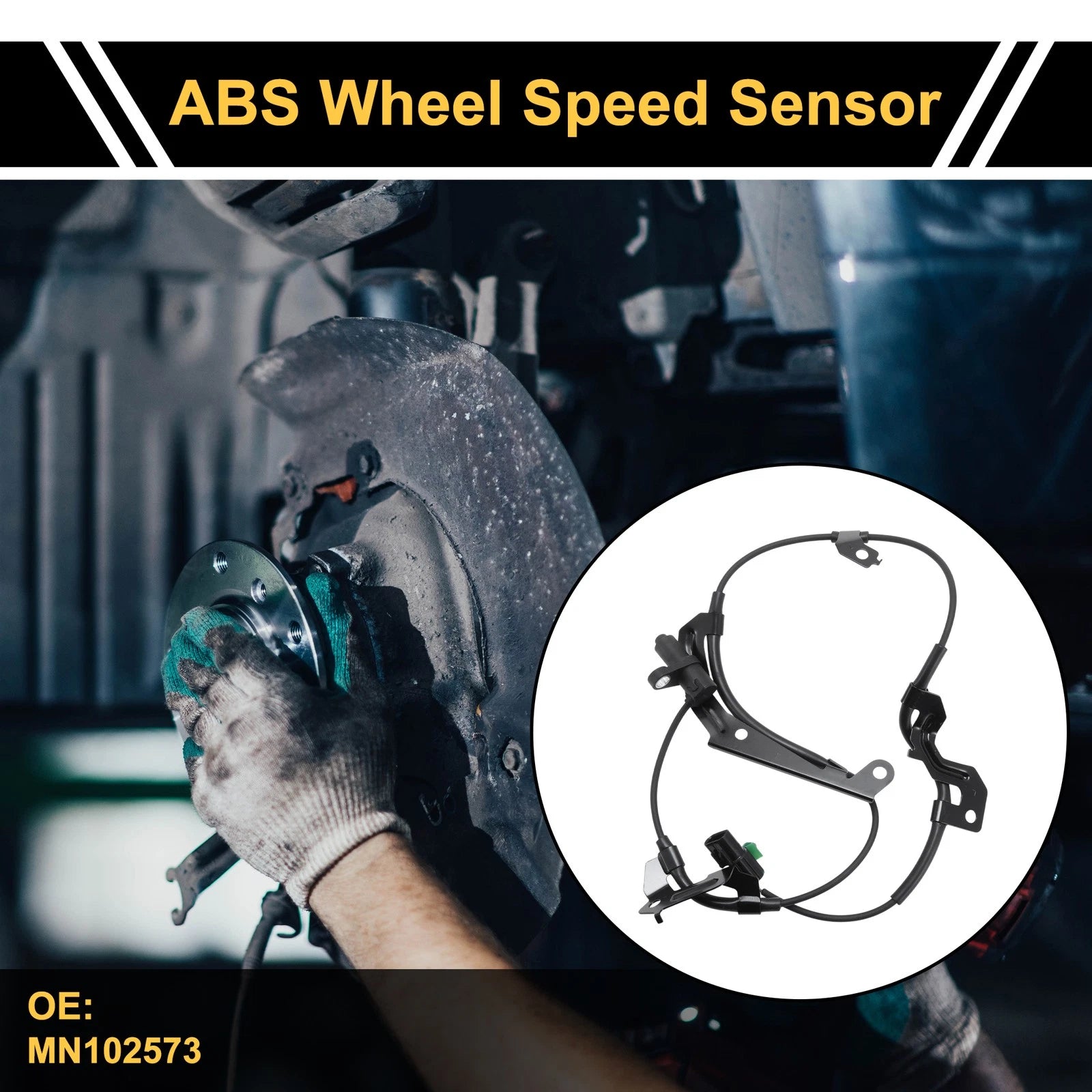 ABS Wheel Speed Sensor No.MN102573 for Mitsubishi L200 (2012–2015) Front Left