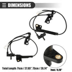 Set of 2 ABS Wheel Speed Sensors for Toyota Corolla (No. 8954312070)