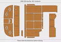 EVA Foam Teak Deck Pads for Sea Ray Sundancer 350 (1991)