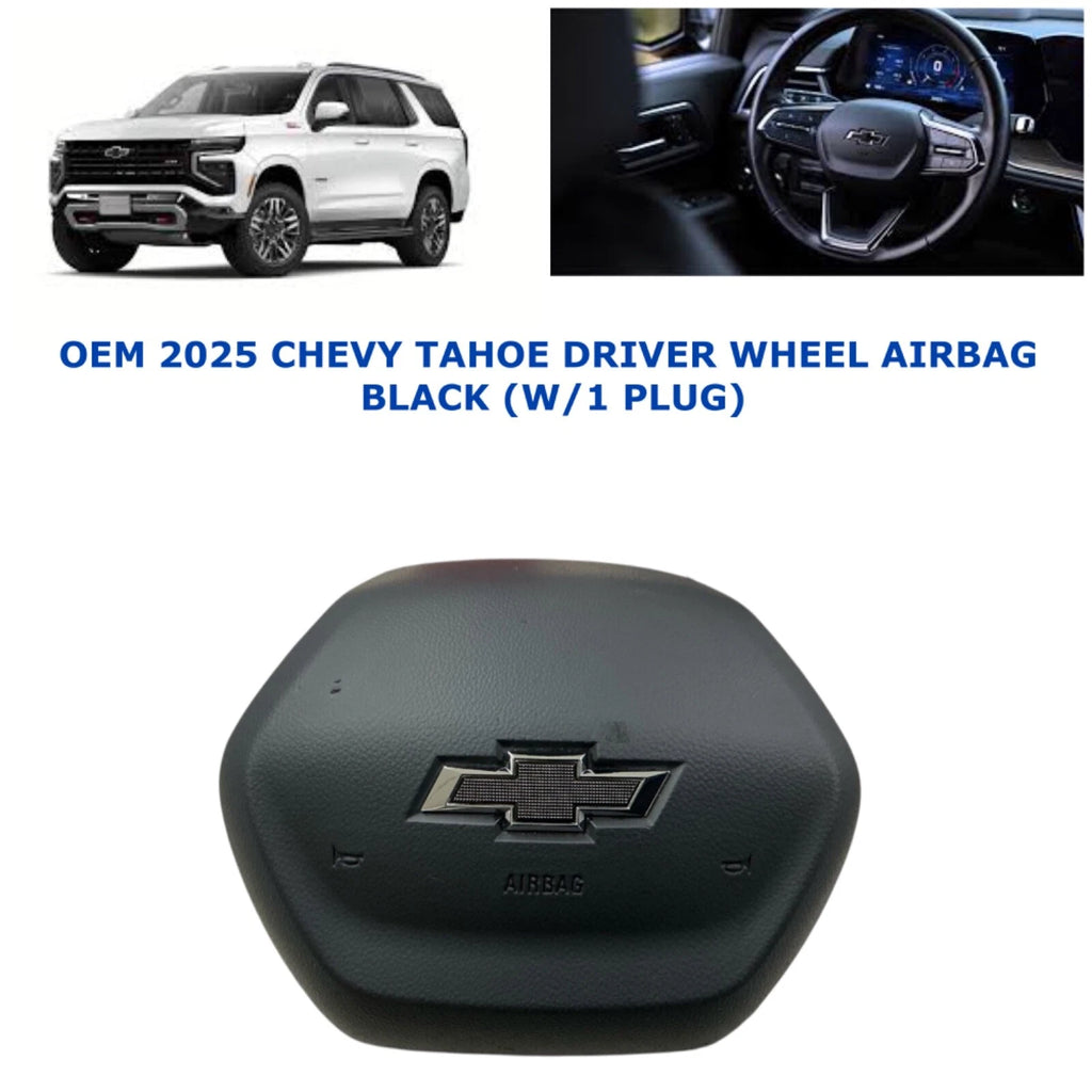 Driver Wheel Airbag for Chevy Tahoe (2025) W/1 Plug Black