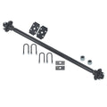 Utility Boat Trailer Axle 2000lbs 44" Hub Face 4 Lug Hubs