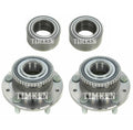 Front & Rear Wheel Bearings & Hubs Kit for Ford Fusion Mercury Milan (2006–2012)