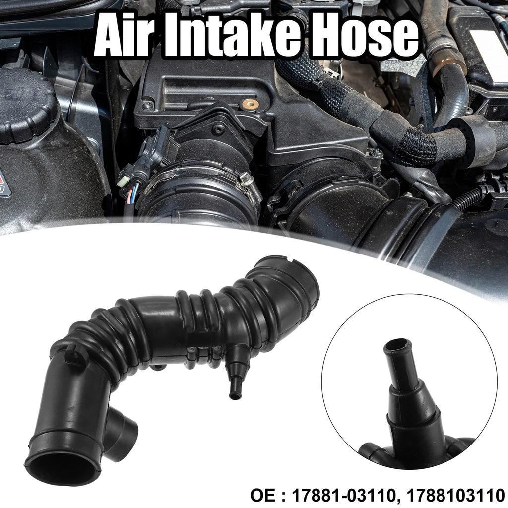 Engine Air Intake Hose Pipe Tube for Toyota Camry (17881-03110) Rubber Black