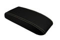 Console Lid Armrest Cover for Toyota 4Runner (1996–2002) Carbon Fiber Beige Stitch