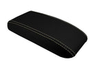 Console Lid Armrest Cover for Toyota 4Runner (1996–2002) Carbon Fiber Beige Stitch