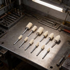 12 Wool Grinding Heads for Rotary Tools (Glass, Metal, Jade)