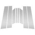 8pcs Door Pillar Window Trim for Ford Territory (2019–2021) Silver Tone