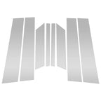8pcs Door Pillar Window Trim for Ford Territory (2019–2021) Silver Tone