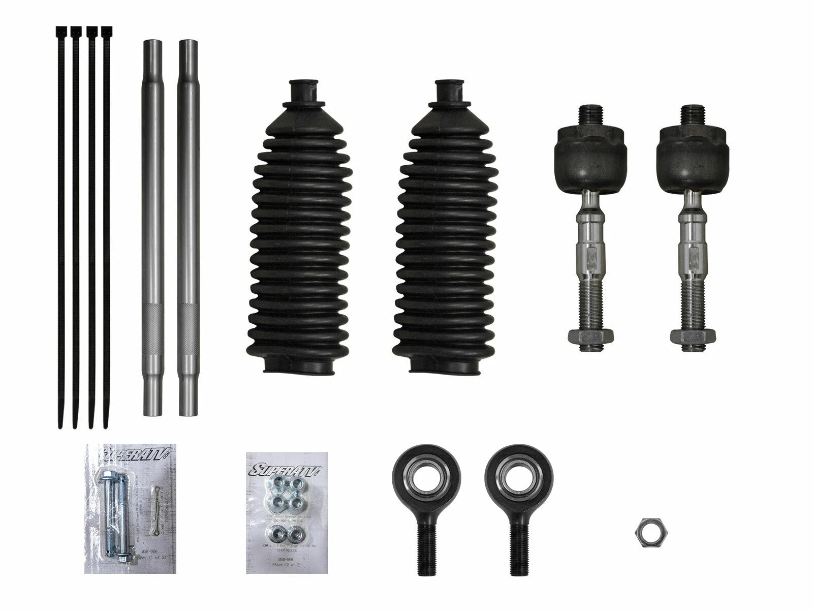 SuperATV Heavy Duty Tie Rod Kit for Can-Am Maverick Trail 700/800/1000 (2018–2023)