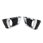 Set of 2 Front Bumper Fog Light Bezels Chrome for Subaru Forester (2014–2018)