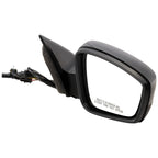 Manual Mirror for Volkswagen Jetta Sedan (2011–2018) Passenger Side Textured