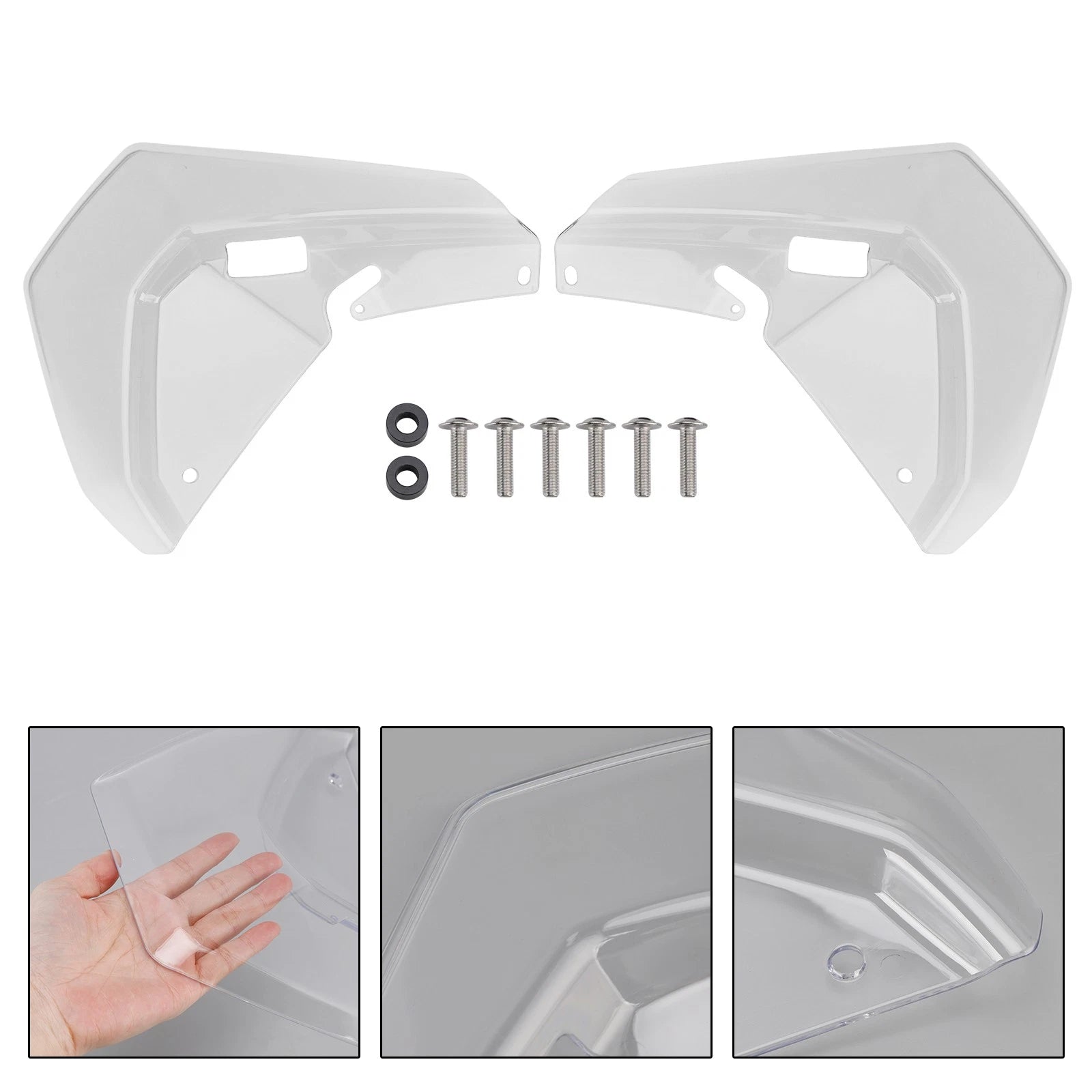 Windshield Plate Side Panels for BMW R1300GS ADV (2025–2026) Clear