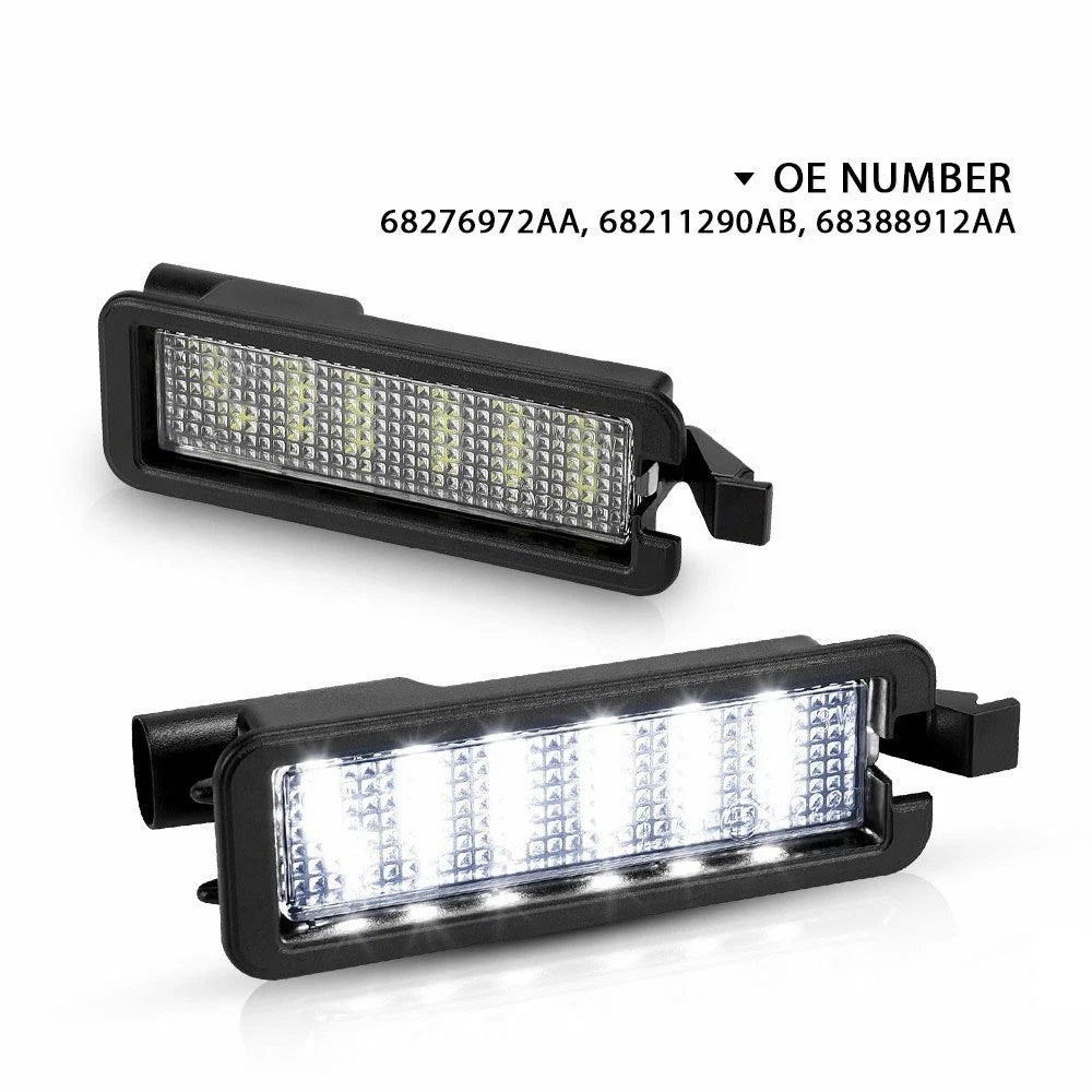 2X LED License Plate Light for Chrysler Voyager (2020–2022) 68276972AA PY