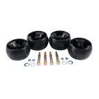 Set of 4 Deck Roller Wheels for Lawn Tractors (5in Diameter)
