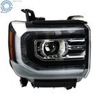 Full LED Headlights Assembly for GMC Sierra 1500 (2016–2018) Black