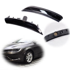 2X Smoked Lens Front Bumper Side Marker Lights for Chrysler 200 (2015–2017)