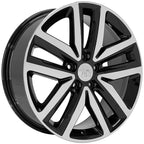 18 Inch Machined Black Wheel Replacement for Volkswagen EOS (2007–2023)