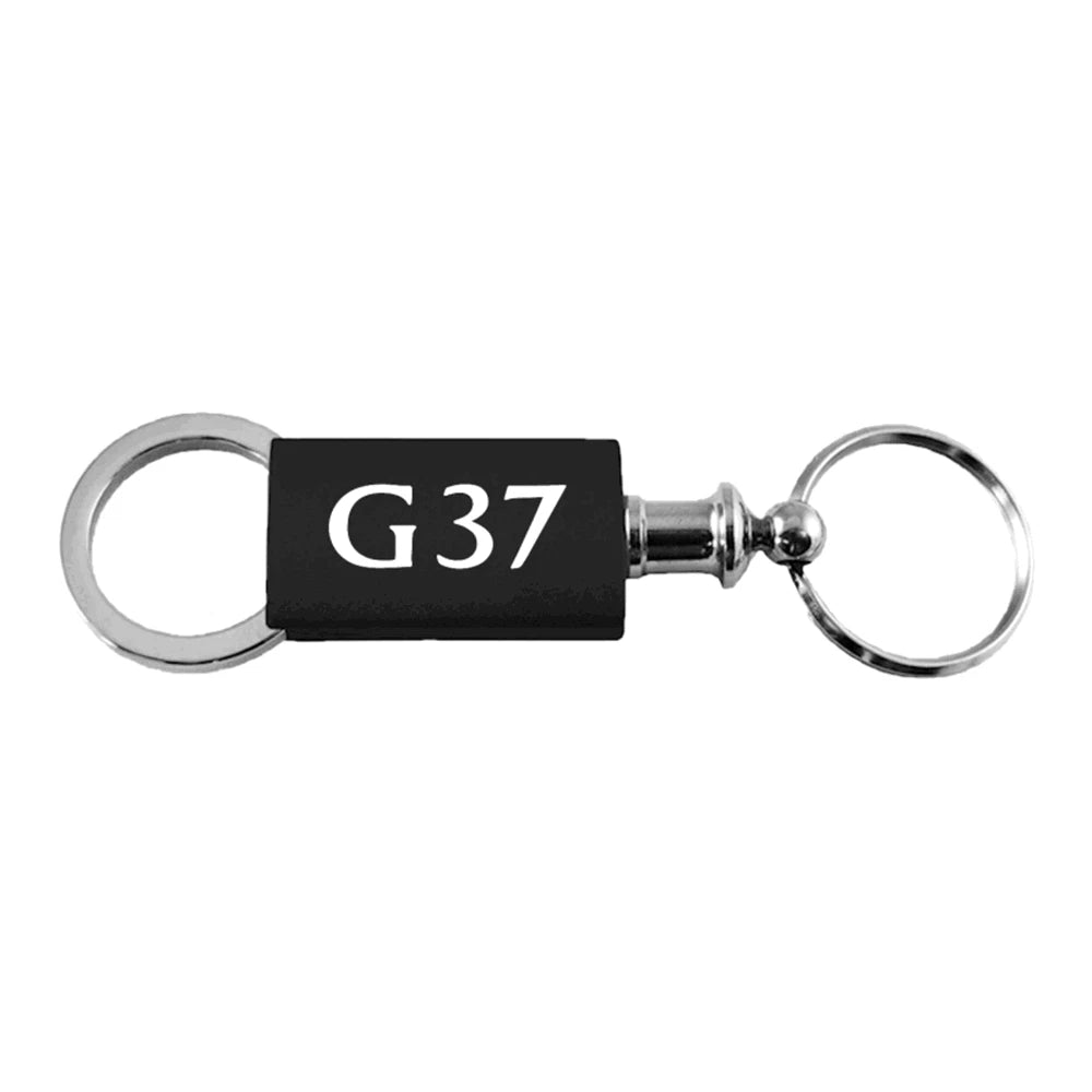 Black Anodized Aluminum Valet Keychain - Officially Licensed for Infiniti G37