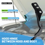 Hood Hinges Pair for Chevy Colorado GMC Canyon (2015–2022)